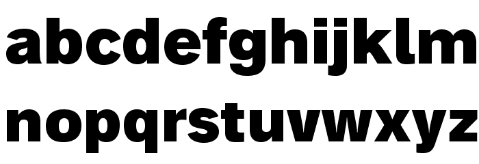 AnalogueReduced-Black Font LOWERCASE