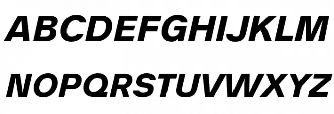 AnalogueReduced-BoldOblique Schriftart Groß