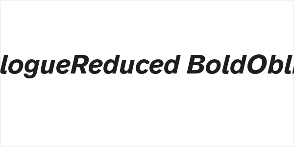 AnalogueReduced-BoldOblique Logo