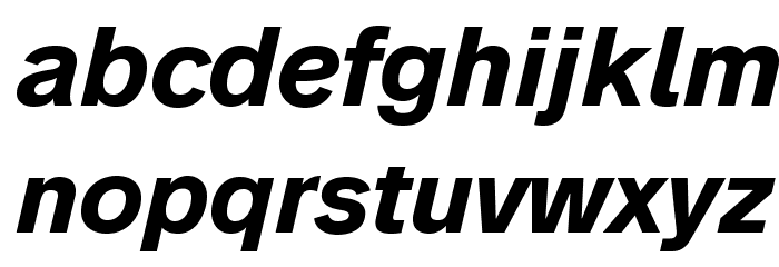 AnalogueReduced-BoldOblique Font LOWERCASE