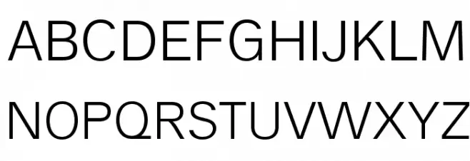 AnalogueReduced-Light Schriftart Groß