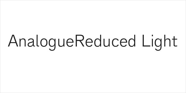 AnalogueReduced-Light Logo