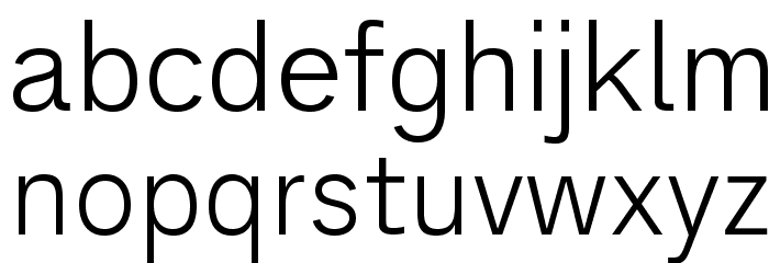 AnalogueReduced-Light Font LOWERCASE