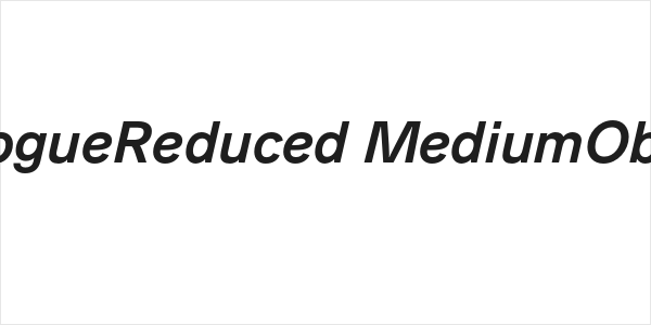 AnalogueReduced-MediumOblique Logo