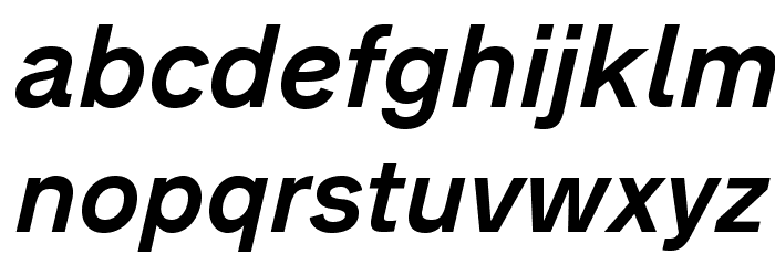 AnalogueReduced-MediumOblique Font LOWERCASE