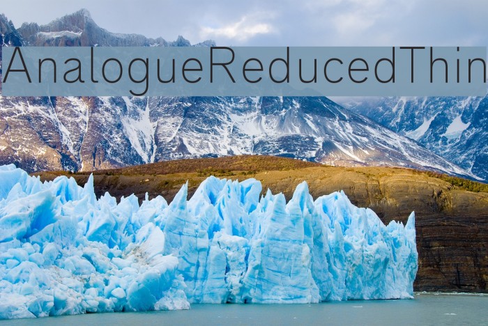 AnalogueReduced-Thin Font examples