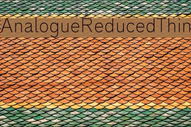 AnalogueReduced-Thin Example 2