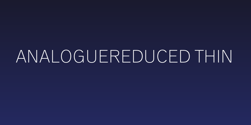 AnalogueReduced-Thin Social Header
