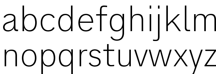 AnalogueReduced-Thin Font LOWERCASE