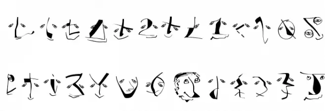 AnalphabetismBats Schriftart Kleinbuchstaben