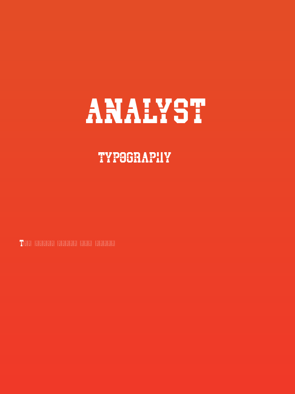 Analyst Poster