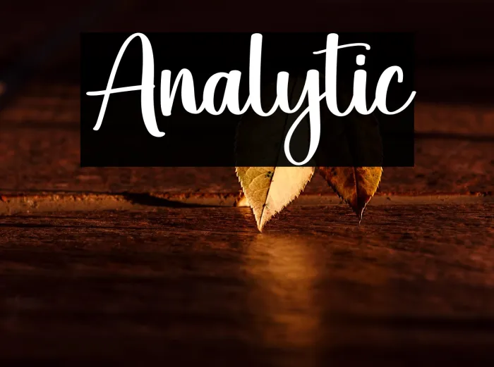 Analytic Example 2