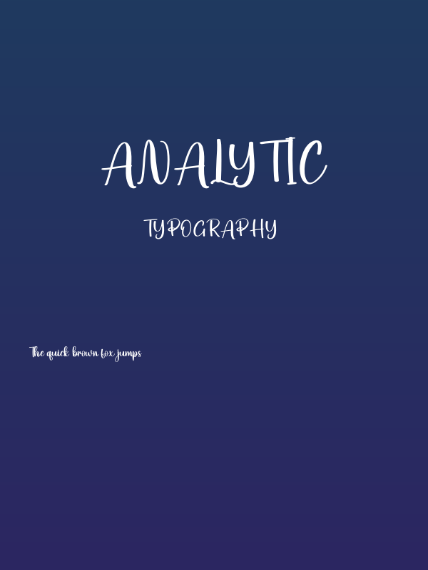 Analytic Poster