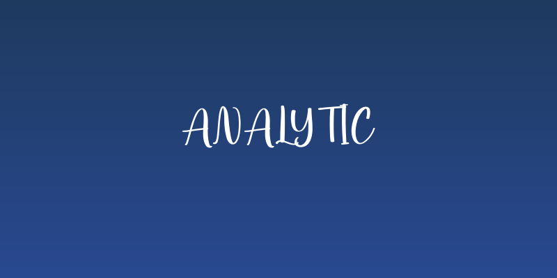 Analytic Social Header