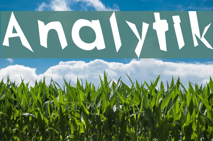 Analytik Font examples
