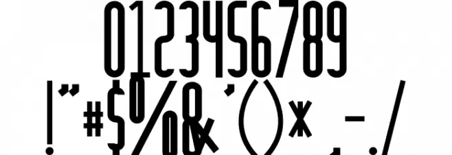 Anamelia Condensed Font OTHER CHARS