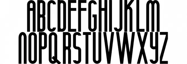 Anamelia Condensed Schriftart Groß