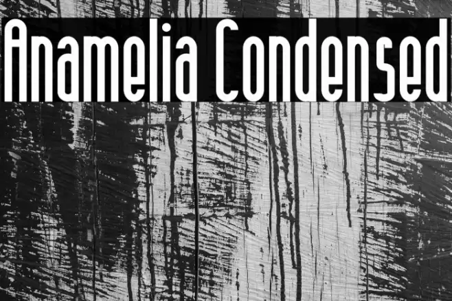 Anamelia Condensed Font examples