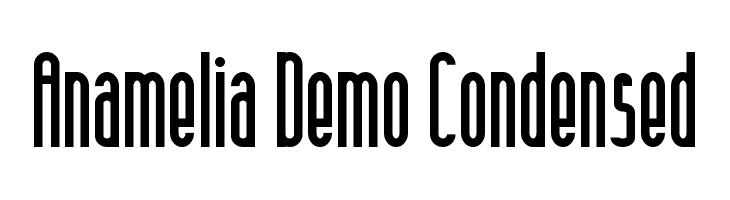 Anamelia Demo Condensed  baixar fontes gratis