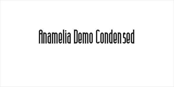 Anamelia Demo Condensed Logo