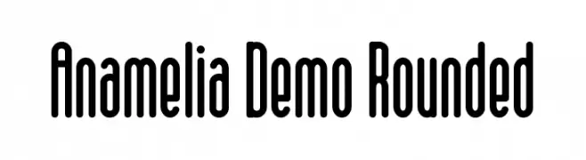 Anamelia Demo Rounded  Frei Schriftart Herunterladen