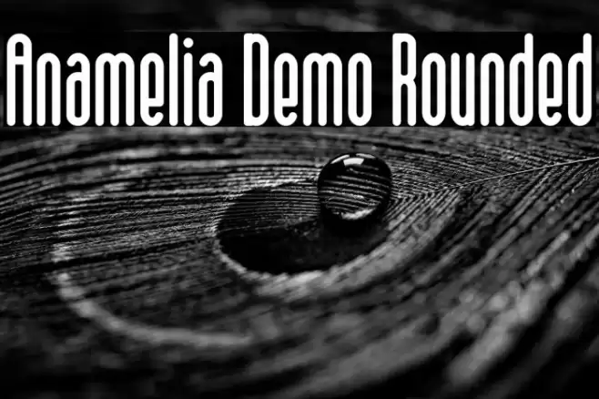 Anamelia Demo Rounded Font examples