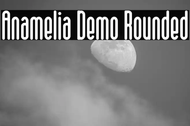 Anamelia Demo Rounded Font examples