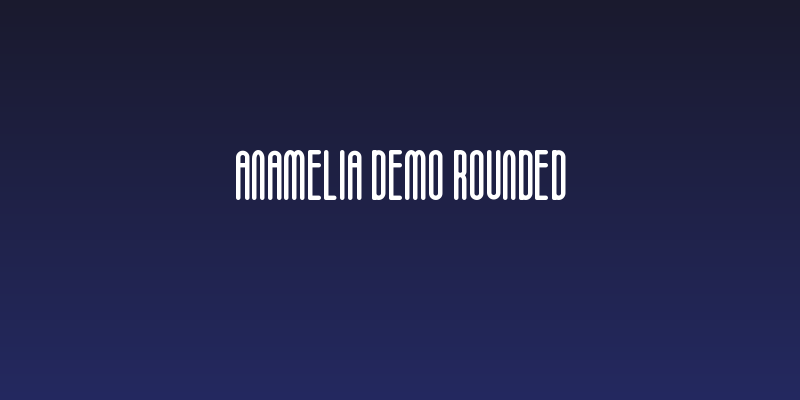 Anamelia Demo Rounded Social Header