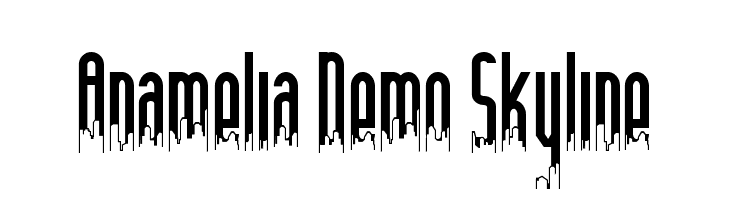 Anamelia Demo Skyline  免费字体下载