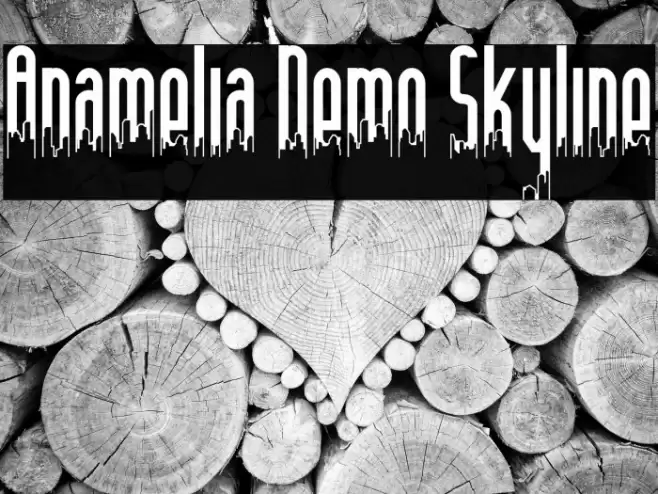Anamelia Demo Skyline Font examples