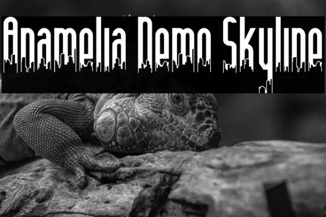 Anamelia Demo Skyline Font examples