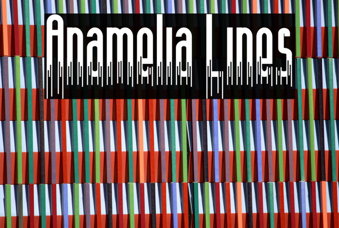 Anamelia Lines Font examples