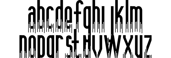 Anamelia Lines Font LOWERCASE