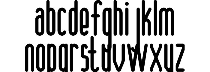Anamelia Rounded Font LOWERCASE