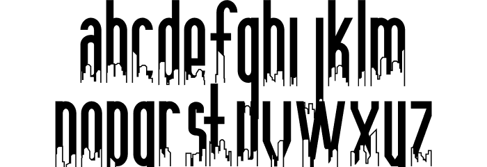 Anamelia Skyline Font LOWERCASE