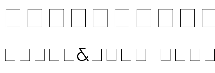 Anamorphosée Normal Sample Font OTHER CHARS