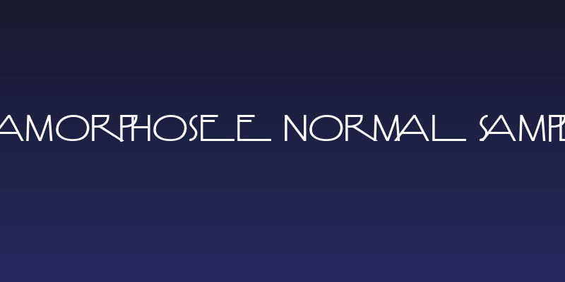 Anamorphosée Normal Sample Social Header