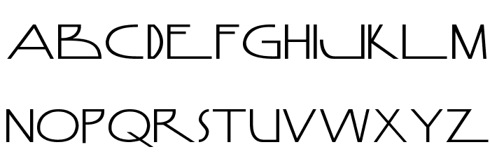 Anamorphosée Normal Sample Font LOWERCASE