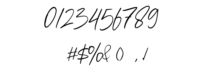 Anamortee Font OTHER CHARS