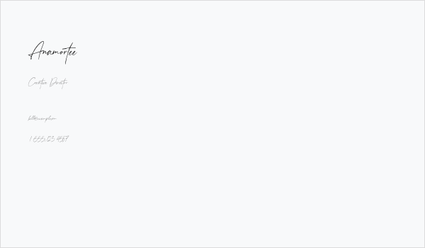 Anamortee Business Card