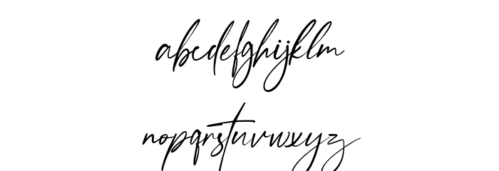 Anamortee Font LOWERCASE