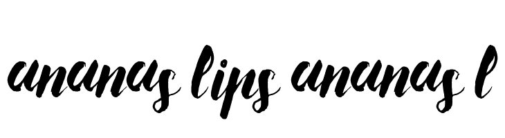 Ananas Lips Ananas L Шрифта