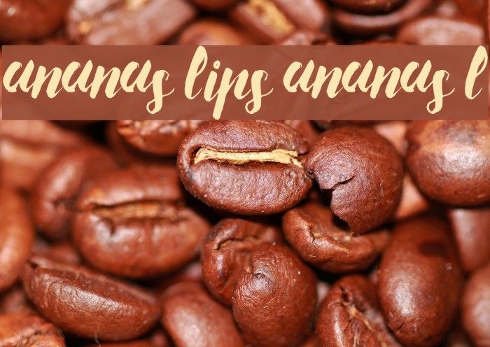 Ananas Lips Ananas L Font examples