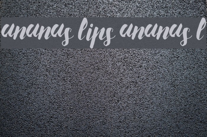 Ananas Lips Ananas L Font examples