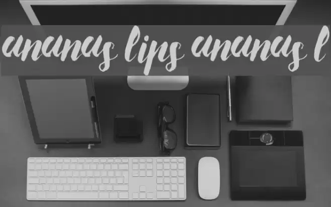 Ananas Lips Ananas L Шрифта examples