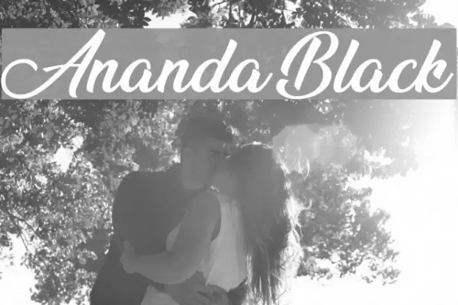 Ananda Black Font examples