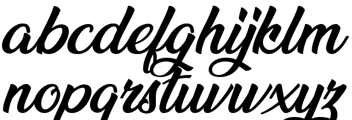 Ananda Black Font LOWERCASE