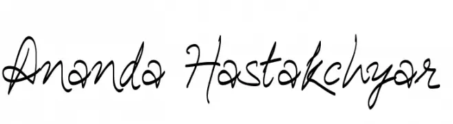 Ananda Hastakchyar  font caratteri gratis