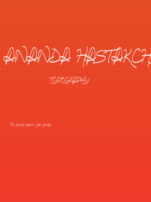 Ananda Hastakchyar Poster