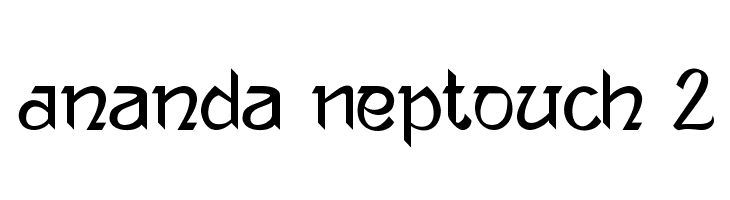 Ananda Neptouch 2  Fuentes Gratis Descargar